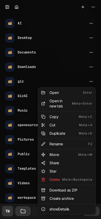 Stored work stays actionable.