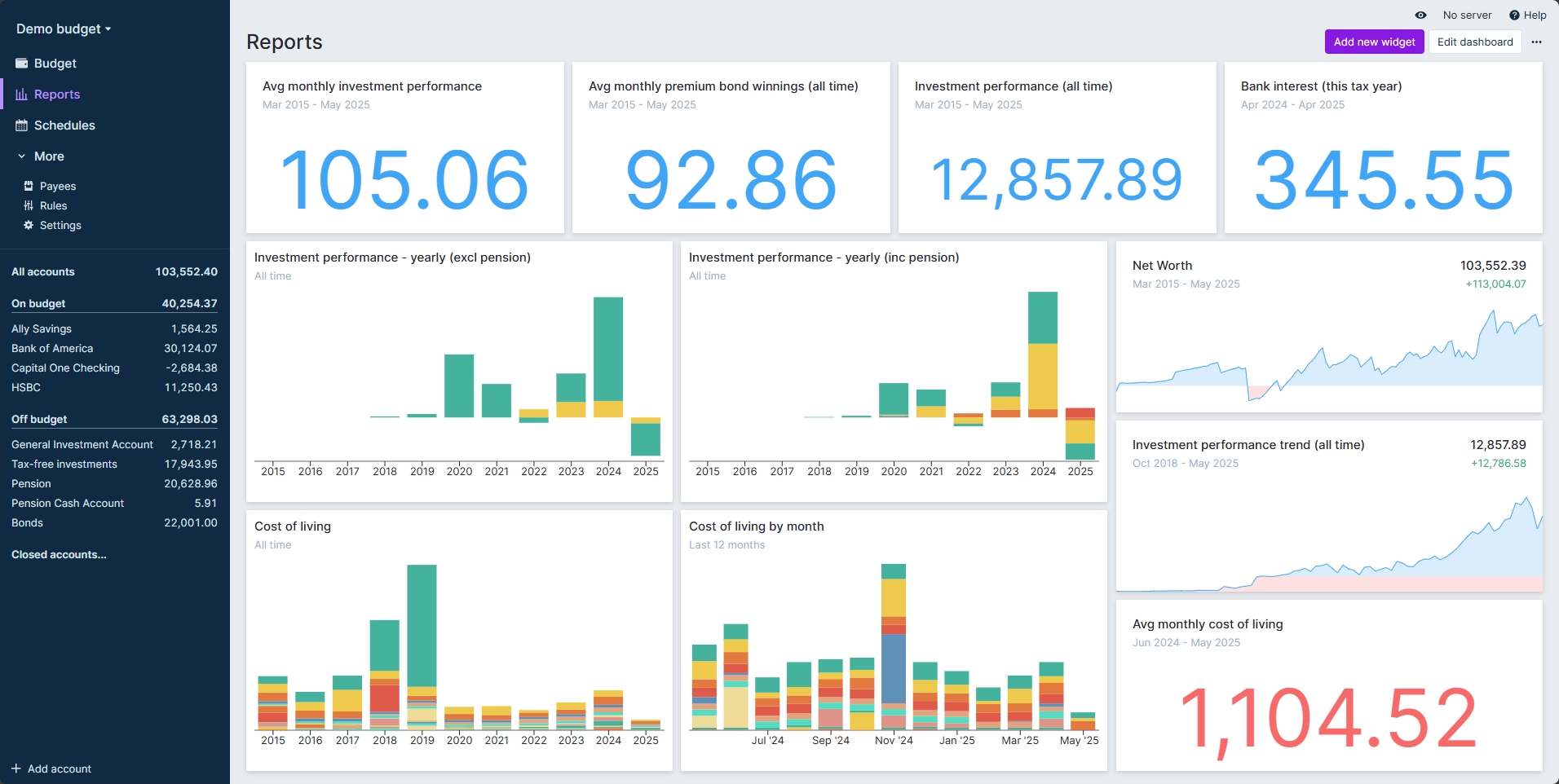 Actual Budget screenshot