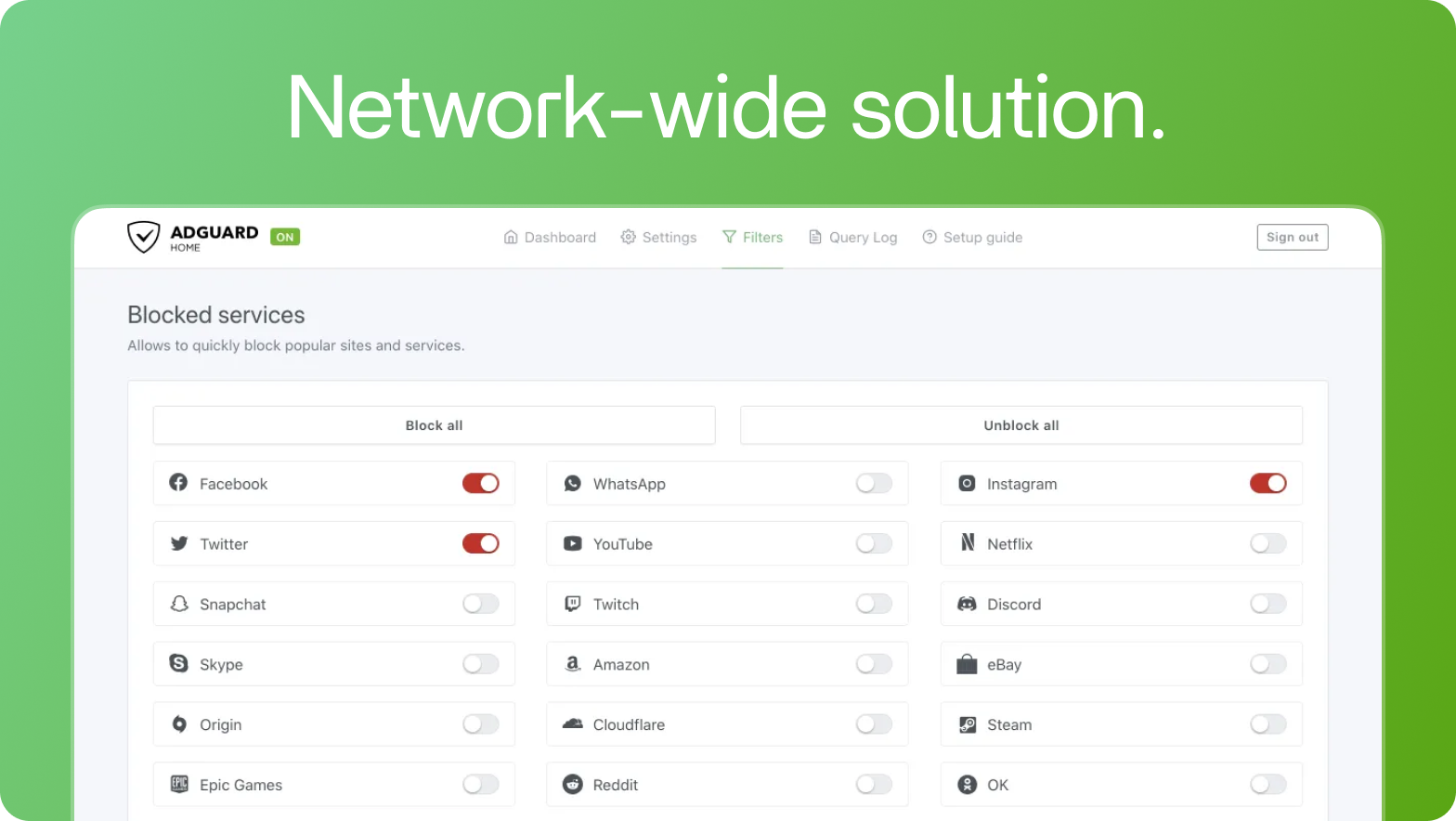AdGuard Home screenshot