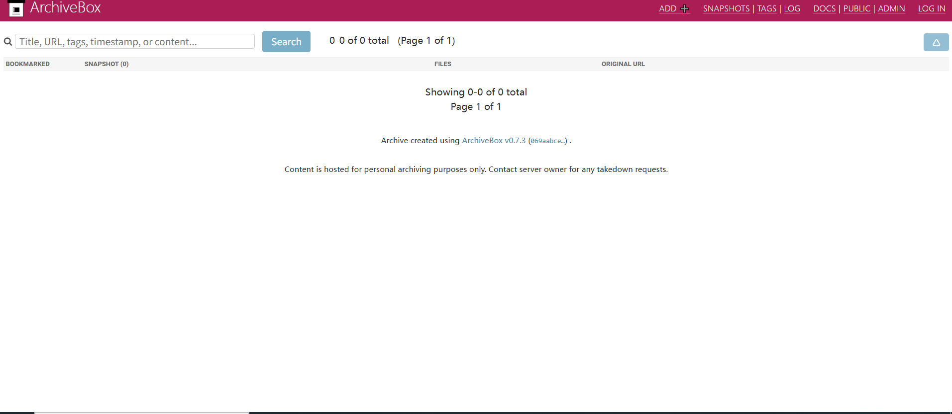 ArchiveBox screenshot