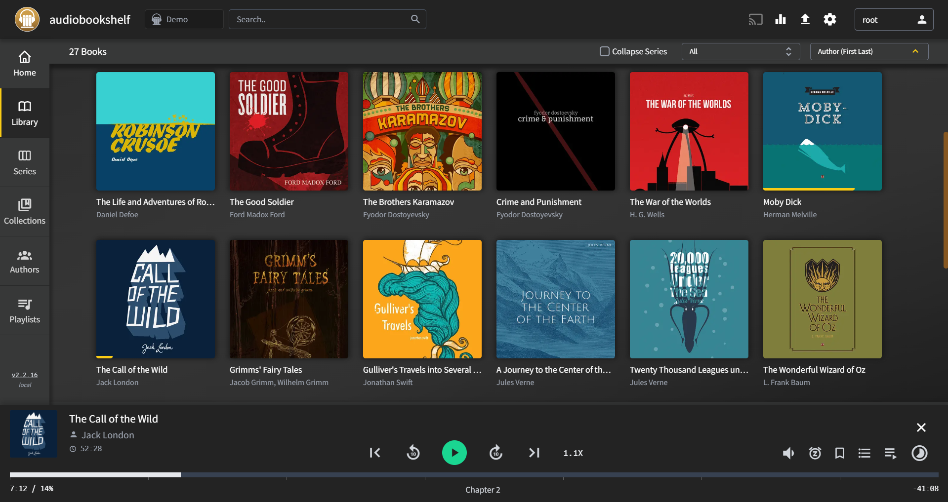 Audiobookshelf screenshot