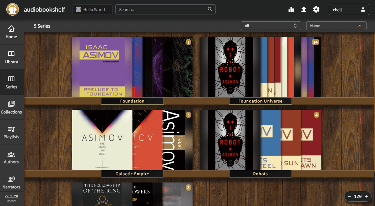 Audiobookshelf screenshot