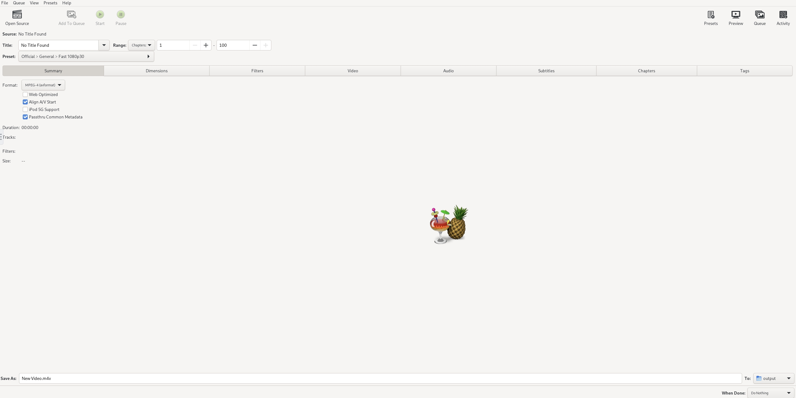 handbrake screenshot