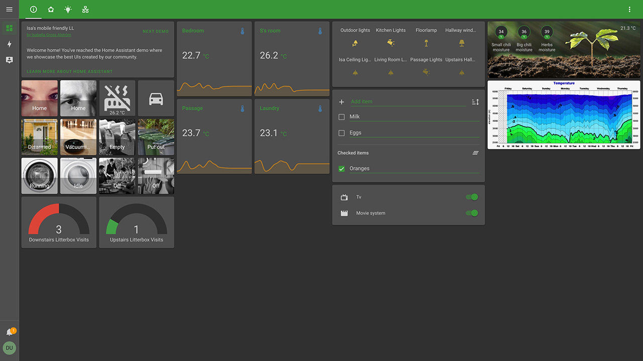 Home Assistant screenshot