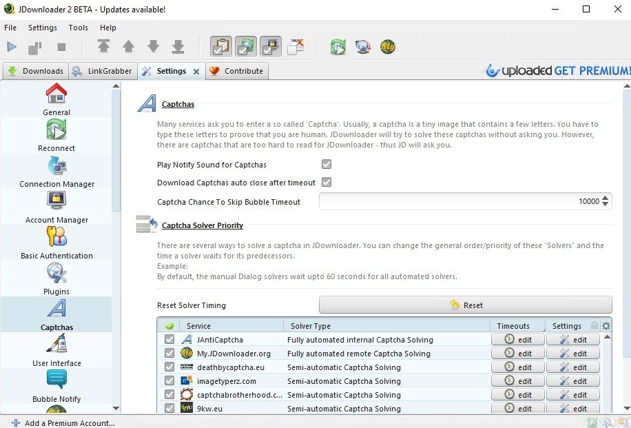 JDownloader2 screenshot
