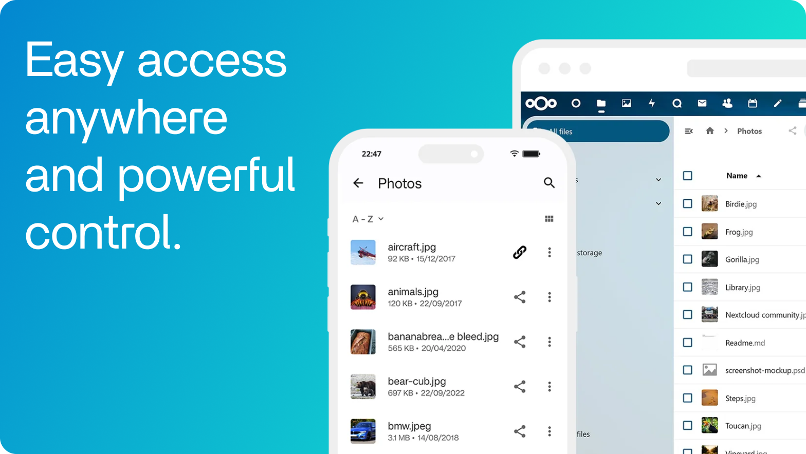 Nextcloud screenshot