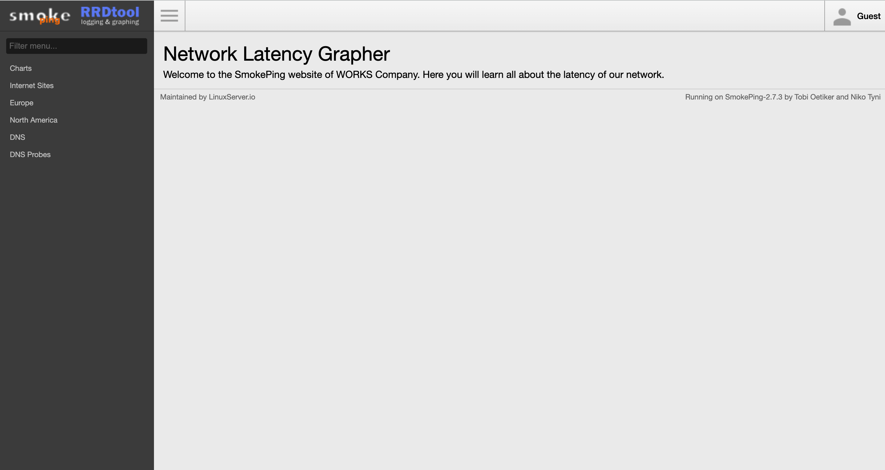 Smokeping screenshot