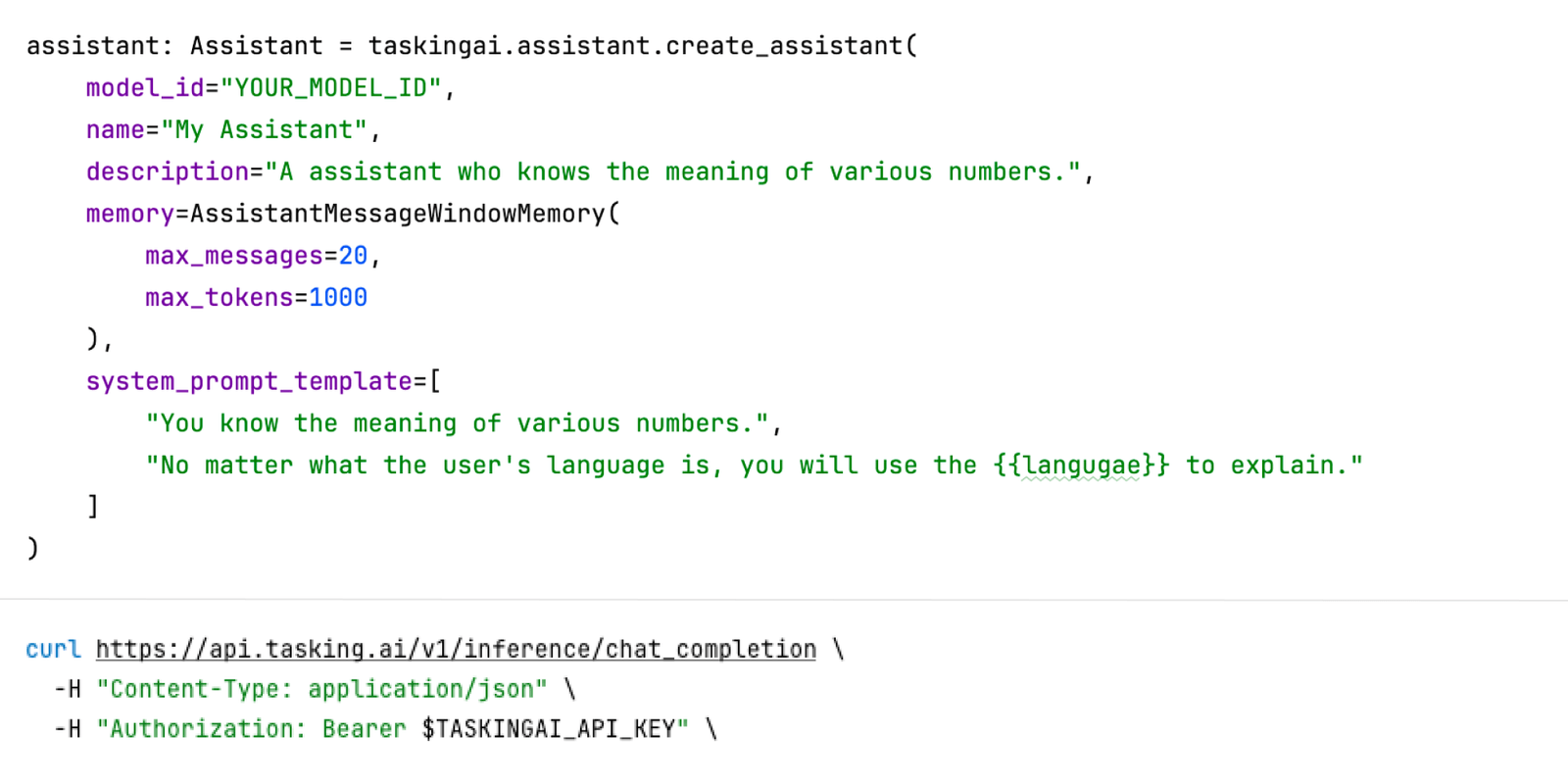 TaskingAI screenshot
